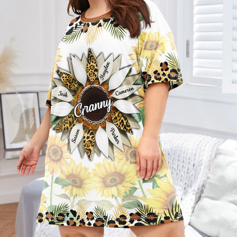 Grand-mère, grand-mère, grand-mère - Cadeau d'anniversaire, cadeau d'amour pour grand-mère, grand-mère - T-shirt de sommeil personnalisé pour femme