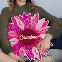 Nana, Mom, Auntie Sunflower - Birthday, Loving Gift For Mother, Grandma, Grandmother - Personalized Custom Shaped Pillow