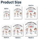 Custom Photo My Favorite People Call Me Nana, Mom - Loving Gift For Mother, Grandma, Grandmother - Personalized Decor Decal
