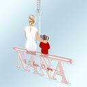 We Love You - Loving Gift For Mother, Grandma, Grandmother - Personalized Acrylic Car Hanger