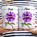 First Mom Now Grandma - Gift For Mothers, Grandmas, Aunties - Personalized White Edge-to-Edge Mug