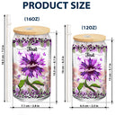 First Mom Now Grandma - Gift For Mothers, Grandmas, Aunties - Personalized Clear Glass Can