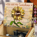 Nana, Mom, Auntie You Are My Sunshine - Birthday, Loving Gift For Mother, Grandma, Grandmother - Personalized Spin Button, Hand Crank Music Box