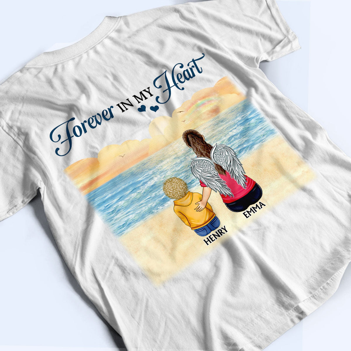 Je suis toujours avec toi - Cadeau commémoratif pour la famille, les amis, les frères et sœurs - T-shirt personnalisé