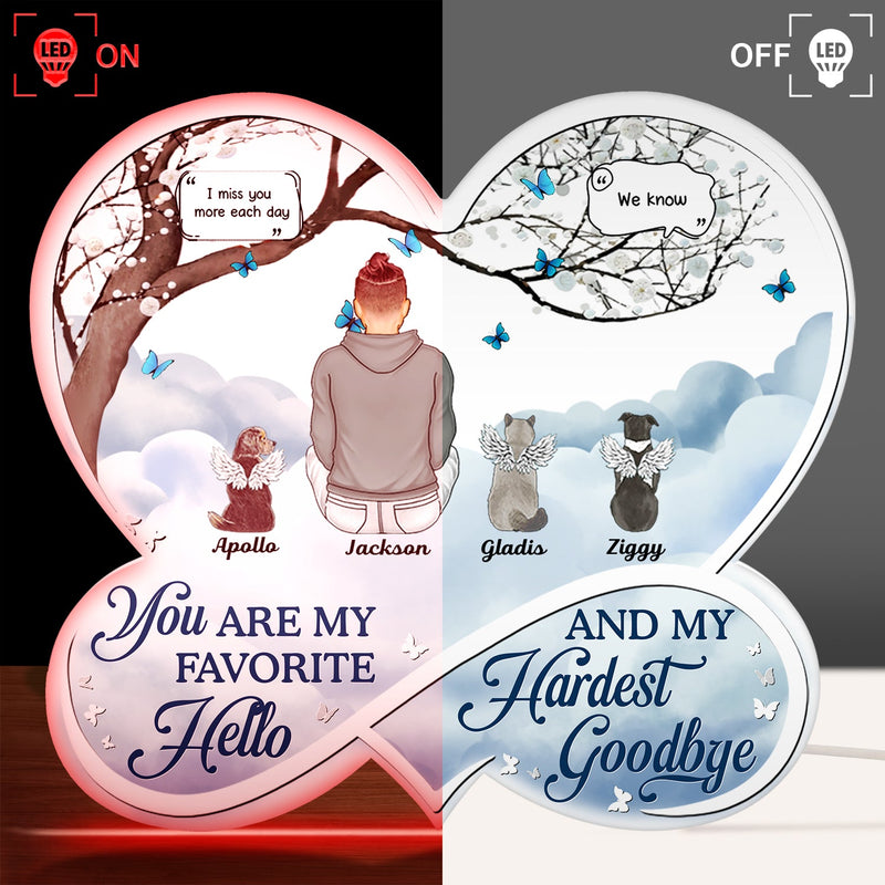 If Love Could Have Saved You - Memorial Gift For Pet Lovers, Dog Mom, Dog Dad, Cat Mom, Cat Dad - Personalized Custom Shaped Light Box