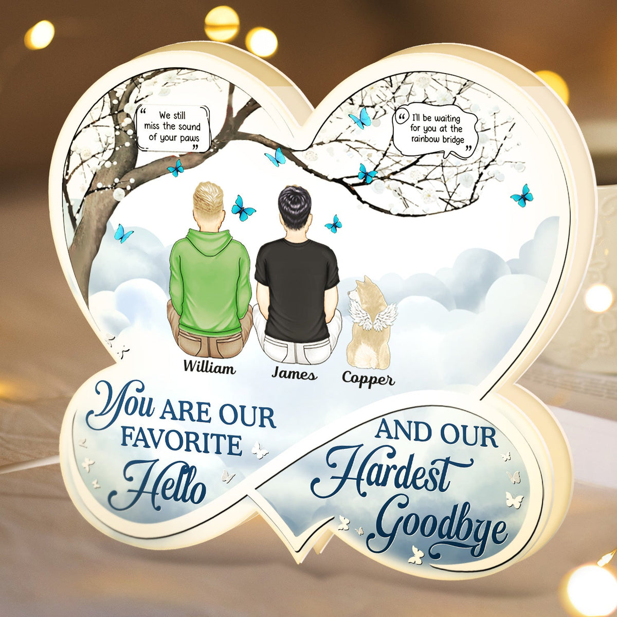 If Love Could Have Saved You - Memorial Gift For Pet Lovers, Dog Mom, Dog Dad, Cat Mom, Cat Dad - Personalized Custom Shaped Light Box