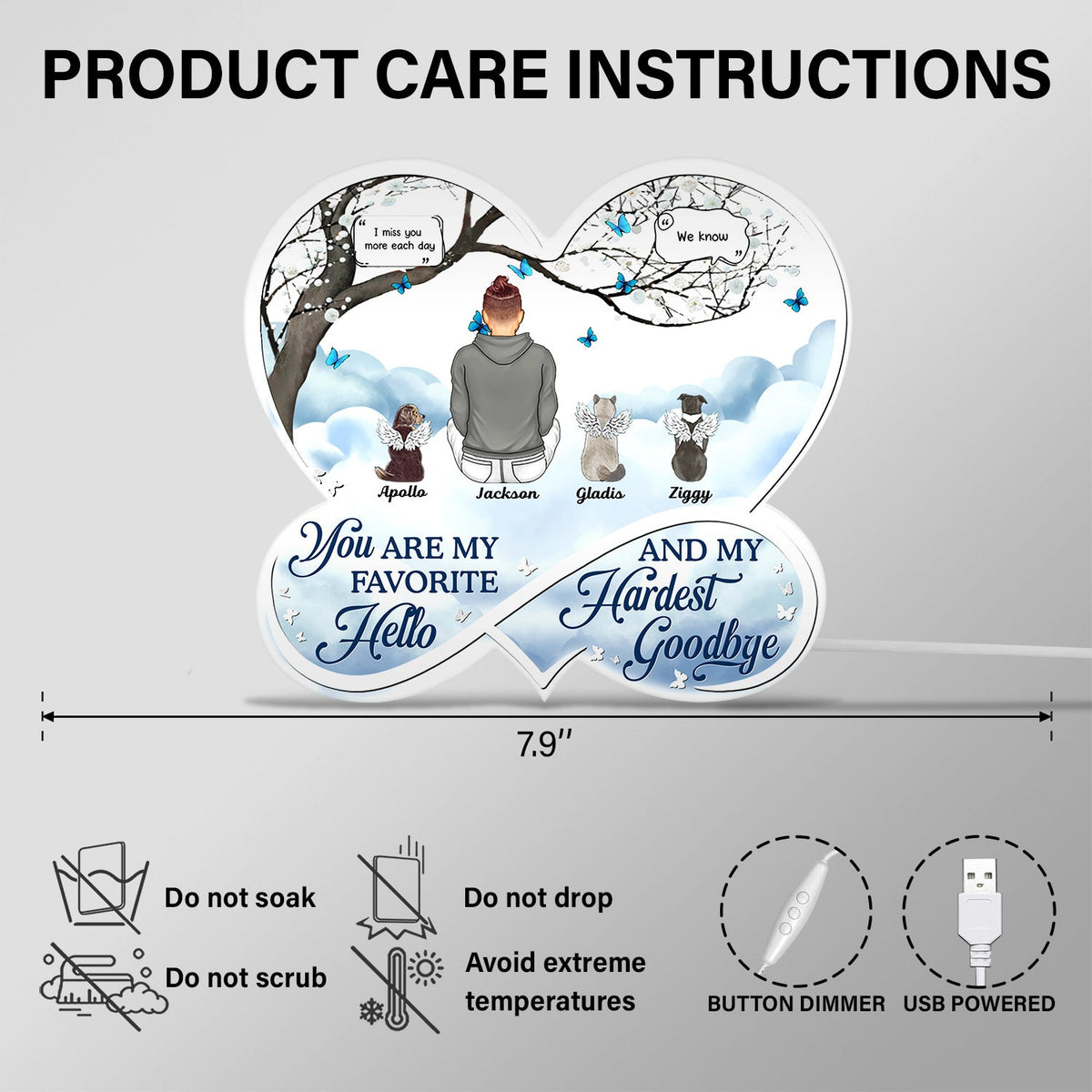 If Love Could Have Saved You - Memorial Gift For Pet Lovers, Dog Mom, Dog Dad, Cat Mom, Cat Dad - Personalized Custom Shaped Light Box