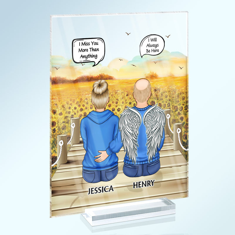 I Miss You I Know - Memorial Gift For Family, Friends, Siblings - Personalized Vertical Rectangle Acrylic Plaque