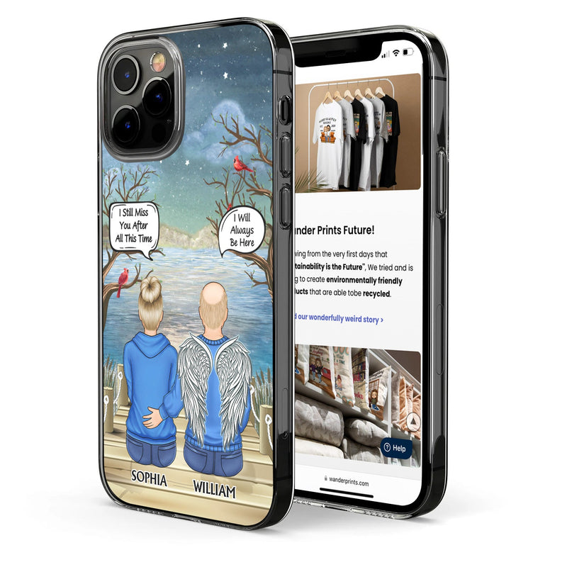 I Miss You I Know - Memorial Gift For Family, Friends, Siblings - Personalized Clear Phone Case