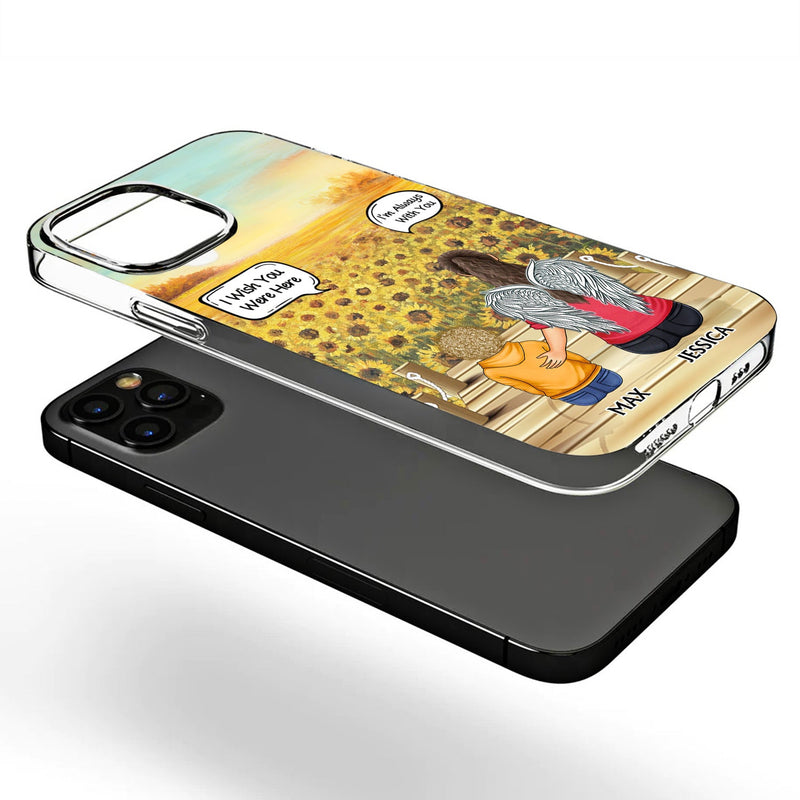 I Miss You I Know - Memorial Gift For Family, Friends, Siblings - Personalized Clear Phone Case