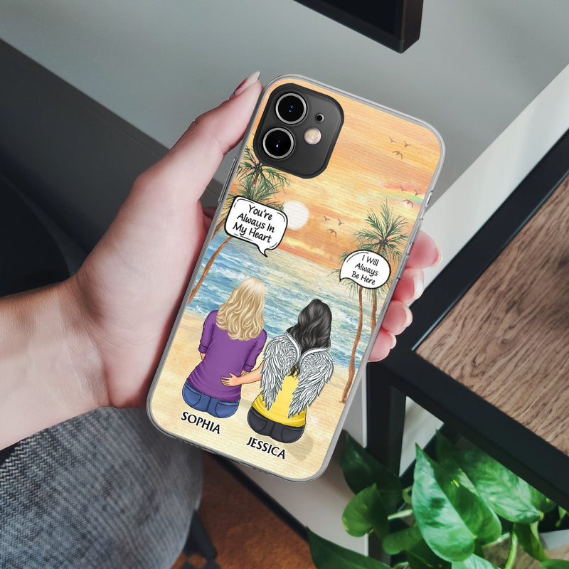 I Miss You I Know - Memorial Gift For Family, Friends, Siblings - Personalized Clear Phone Case