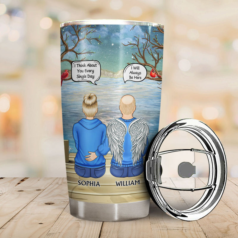 Tu me manques, je sais ! Cadeau commémoratif pour la famille, les amis, les frères et sœurs - Gobelet personnalisé