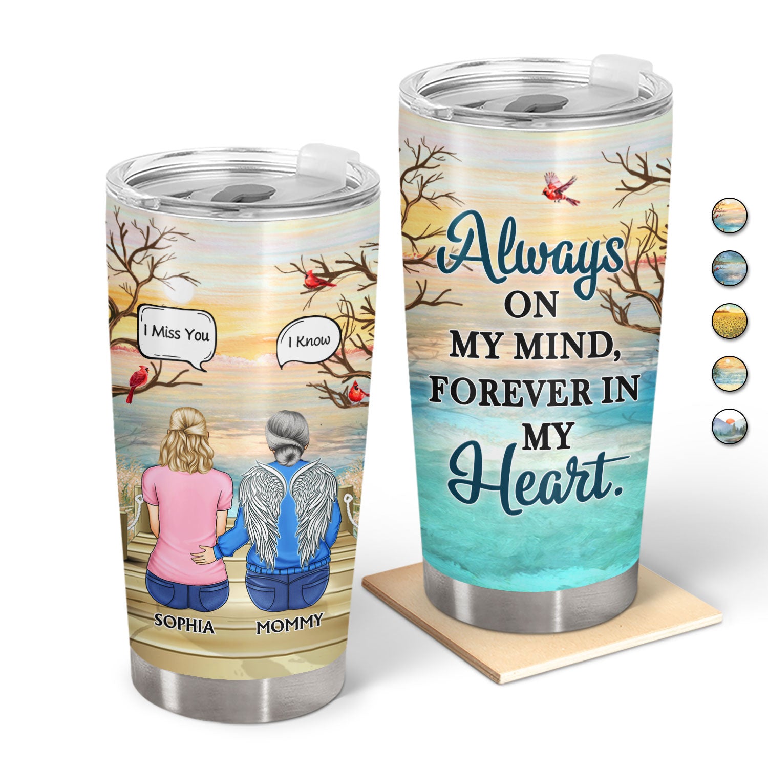 I Miss You I Know - Memorial Gift For Family, Friends, Siblings - Personalized Tumbler
