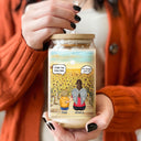 I Miss You I Know - Memorial Gift For Family, Friends, Siblings - Personalized Clear Glass Can