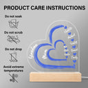 First Mom Now Grandma Floral - Gift For Mothers, Grandmas, Aunties - Personalized 3D Led Light Wooden Base