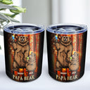 Papa Bear - Birthday, Loving Gift For Dad, Father, Papa, Grandpa, Grandfather - Personalized Lowball Tumbler