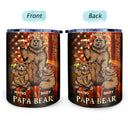 Papa Bear - Birthday, Loving Gift For Dad, Father, Papa, Grandpa, Grandfather - Personalized Lowball Tumbler