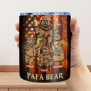 Papa Bear - Birthday, Loving Gift For Dad, Father, Papa, Grandpa, Grandfather - Personalized Lowball Tumbler