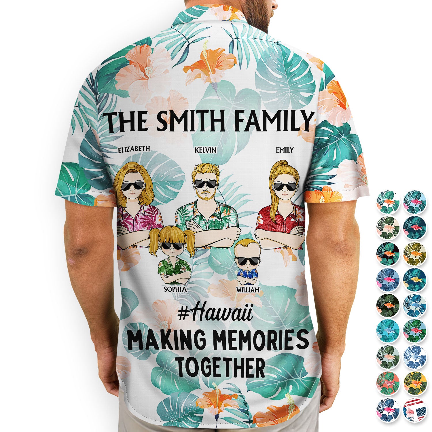 Vacation Traveling Beach - Gift For Family, Besties, Sibling, Colleagues, Couples - Personalized Hawaiian Shirt