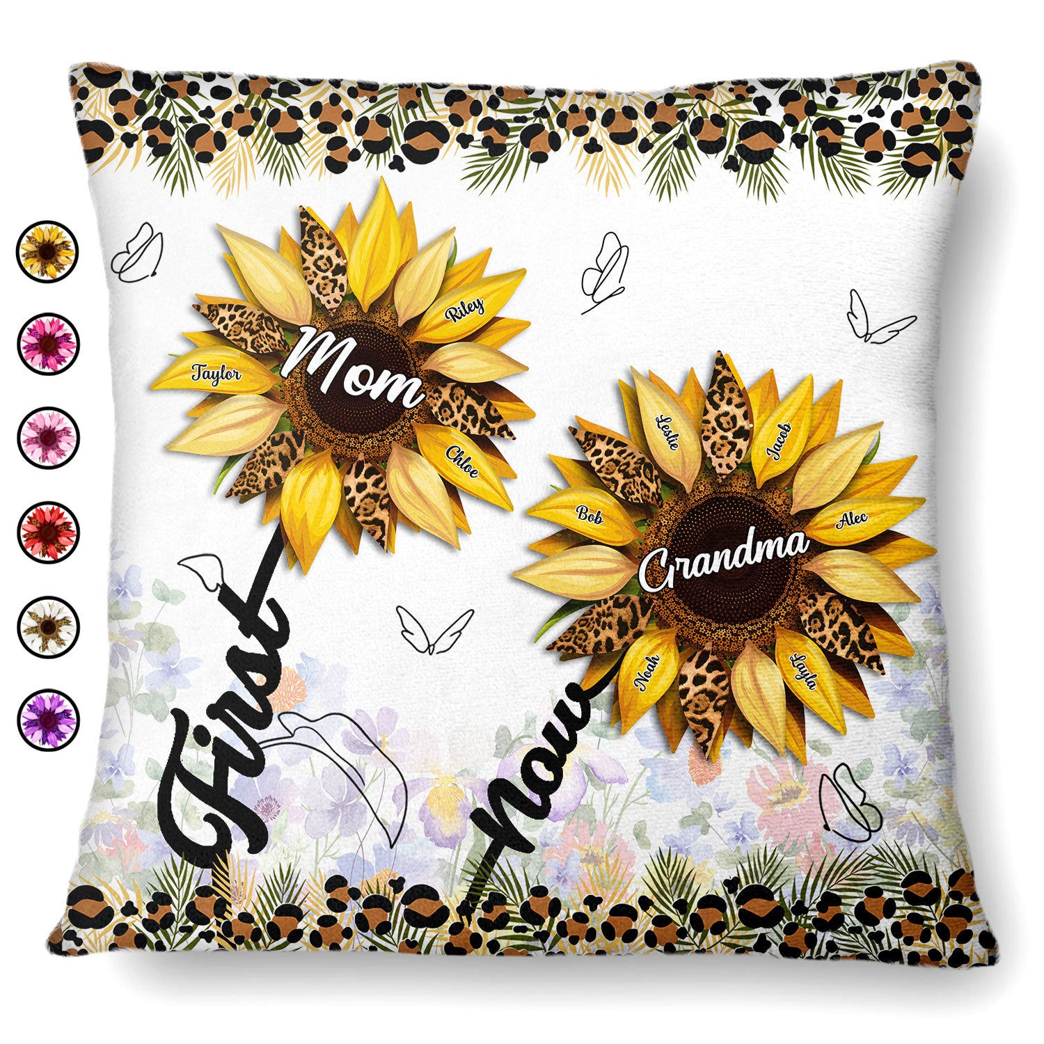 First Mom Now Grandma - Gift For Mothers, Grandmas, Aunties - Personalized Pillow