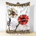 First Mom Now Grandma - Gift For Mothers, Grandmas, Aunties - Personalized Fleece Blanket, Sherpa Blanket