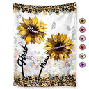 First Mom Now Grandma - Gift For Mothers, Grandmas, Aunties - Personalized Fleece Blanket, Sherpa Blanket