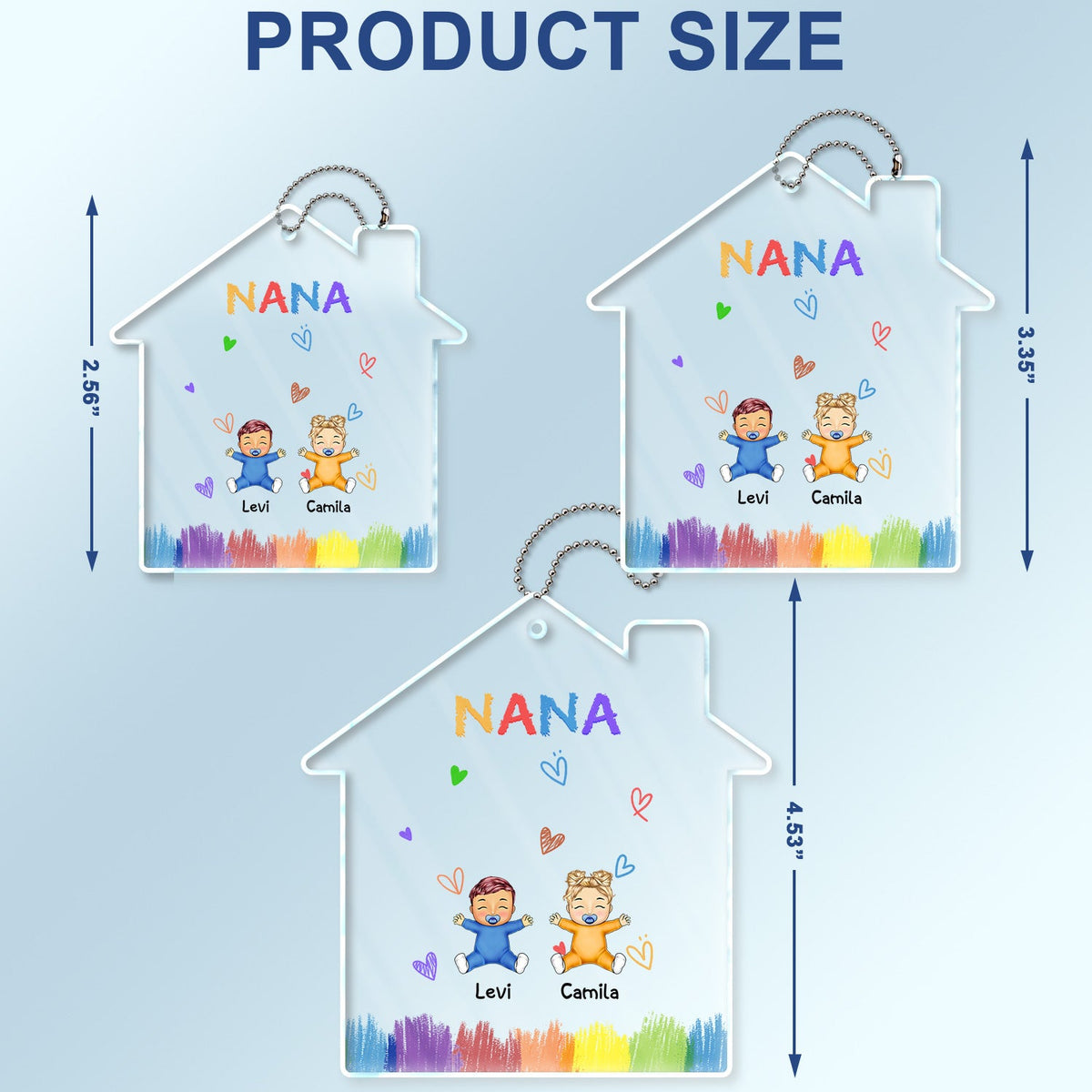 Our Grandkids - Loving Gift For Grandma, Grandpa, Grandparents, Mother, Father - Personalized Acrylic Car Hanger