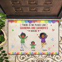 Il n'y a pas d'endroit comme la maison de grand-mère et grand-père - Cadeau pour grands-parents, parents - Paillasson personnalisé