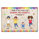 Il n'y a pas d'endroit comme la maison de grand-mère et grand-père - Cadeau pour grands-parents, parents - Paillasson personnalisé