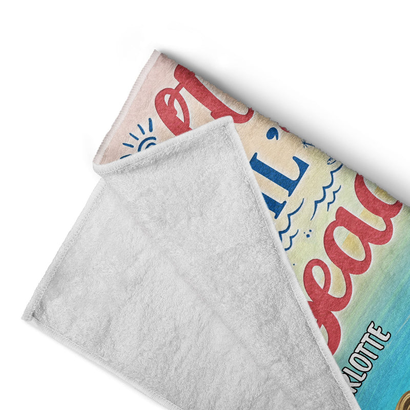 Best Friends Are The Sisters We Choose For Ourselves - Gift For BFF, Besties, Beach, Travel Lovers - Personalized Beach Towel