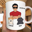 Excellent Dog Dad Cat Dad But Only 4 Stars - Personalized Mug