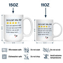 Excellent Dog Dad Cat Dad But Only 4 Stars - Personalized Mug