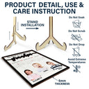 Custom Photo Calendar The Day You Became Our Dad Mom - Personalized 2-Layered Wooden Plaque With Stand