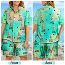 Custom Photo Funny I Love My Dad My Husband - Personalized Hawaii Set Shirt And Shorts