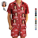 Custom Photo Funny I Love My Dad My Husband - Personalized Hawaii Set Shirt And Shorts