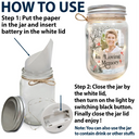 Custom Photo I'm Always With You - Personalized Mason Jar Light