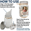 Custom Photo When You Miss Me, Have No Fear, Light This Up And Know I'm Here - Personalized Mason Jar Light