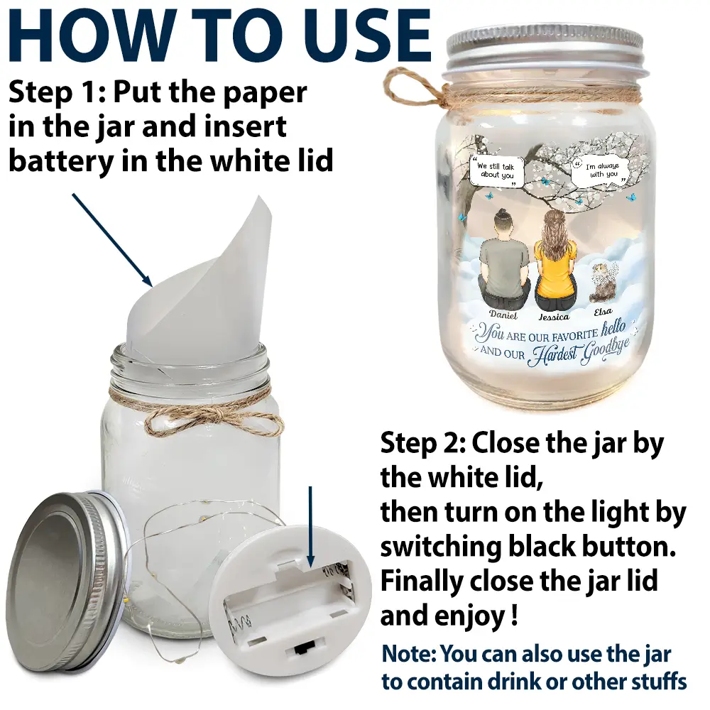 If Love Could Have Saved You, You Would Have Lived Forever - Personalized Mason Jar Light