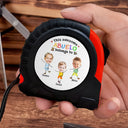 Custom Photo This Awesome Daddy Grandpa Belongs To - Personalized Tape Measure