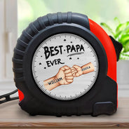 Meilleur papa grand-père de tous les temps - Mètre ruban personnalisé
