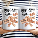 Best Dad Grandpa Ever Fist Bump - Personalized Mug
