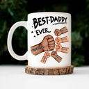 Best Dad Grandpa Ever Fist Bump - Personalized Mug