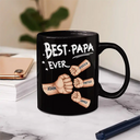 Best Dad Grandpa Ever Fist Bump - Personalized Mug