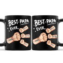Best Dad Grandpa Ever Fist Bump - Personalized Mug