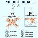 Best Dad Grandpa Ever Fist Bump - Personalized Acrylic Car Hanger