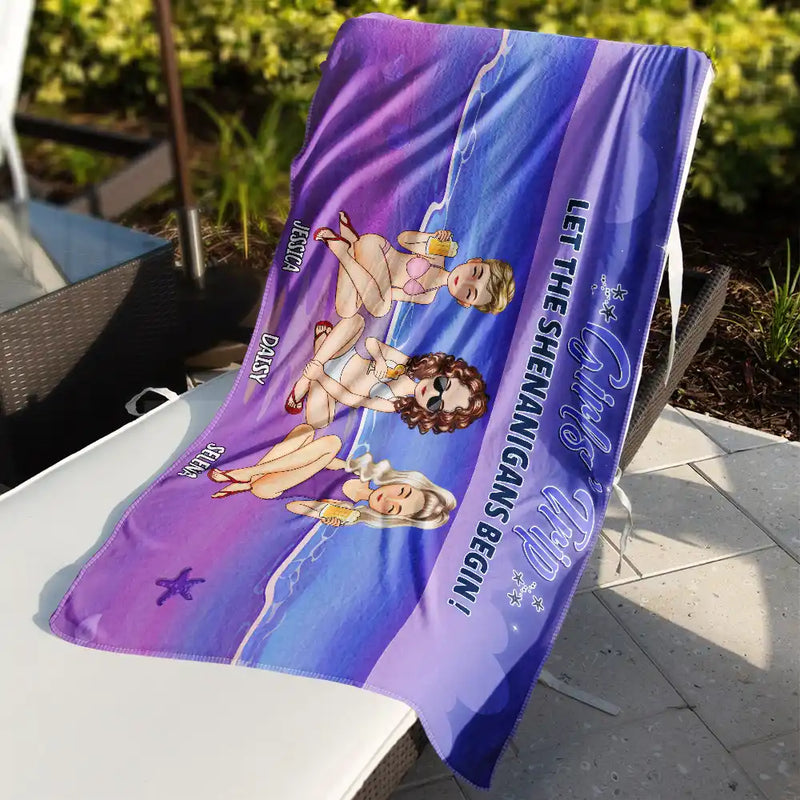 Let The Shenanigans Begin - Personalized Beach Towel