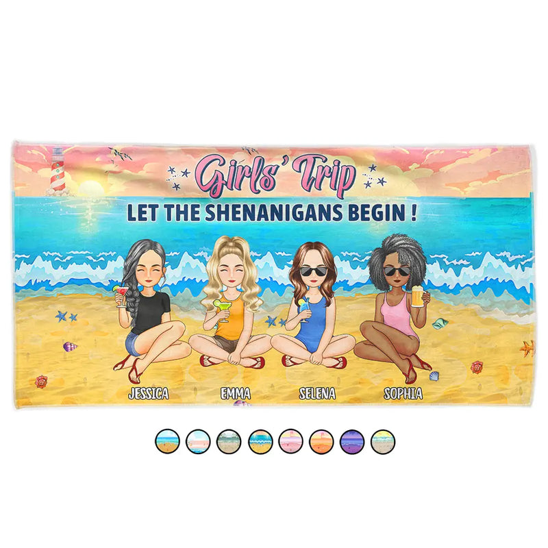 Let The Shenanigans Begin - Personalized Beach Towel