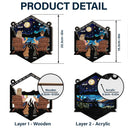 You & Me And The Dogs The Smiths - Personalized Window Hanging Suncatcher Ornament