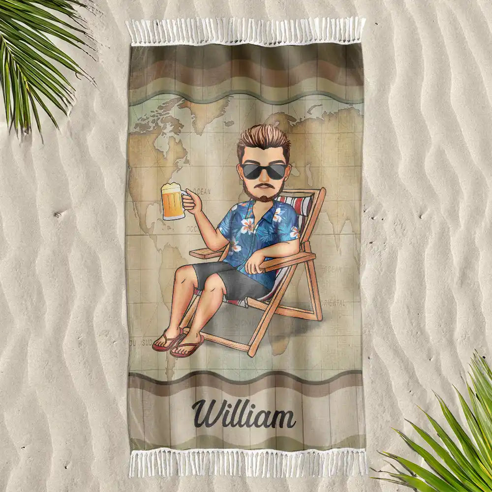 Serviette de plage turque personnalisée, idéale pour les voyages, la plage, la piscine, le pique-nique, les vacances