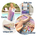 Traveling Beach Poolside Swimming Picnic Vacation Retro - Personalized Turkish Beach Towel